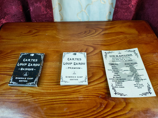 Cartes Loup Garou édition Numidian Camp